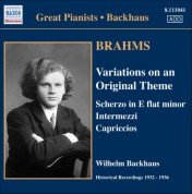 Brahms: Solo Piano Works (Backhaus) (1932-1936) - CD