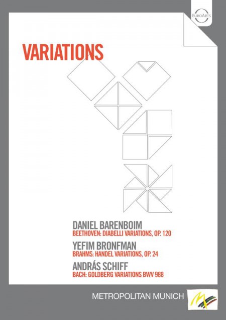 Daniel Barenboim, Yefim Bronfman, András Schiff: Variations -Beethoven: Diabelli, Brahms, Bach - DVD