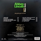 Abbey Lincoln, Stan Getz: You Gotta Pay The Band - Plak Foto #2