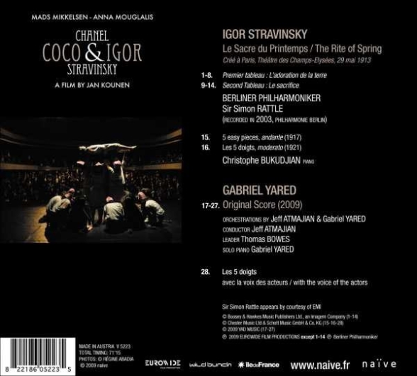 Berliner Philharmoniker, Sir Simon Rattle: Coco Chanel & Igor Stravinsky - CD Foto #2