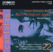 Bach Collegium Japan, Masaaki Suzuki: J.S. Bach: Cantatas, Vol. 22 (BWV 20, 7, 94) - CD