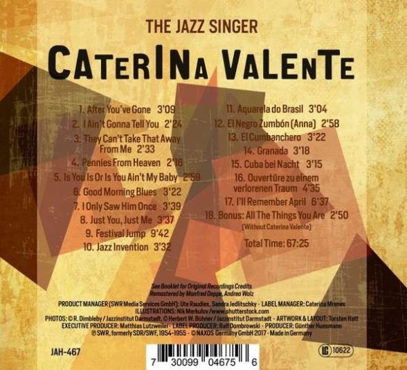 Caterina Valente: The Jazz Singer - CD Foto #2