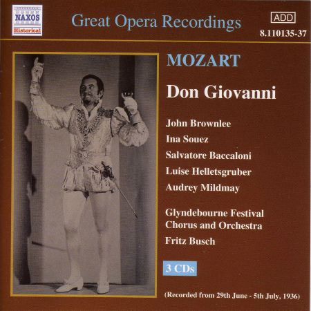 Mozart: Don Giovanni (Glyndebourne) (1936) - CD