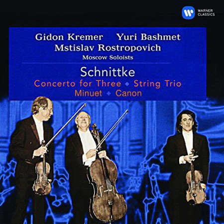 Mstislav Rostropovich, Gidon Kremer, Yuri Bashmet, Moscow Philharmonic Society Soloists: Schnittke / Berg: Concerto for Three, String Trio, Minuet / Canon - CD