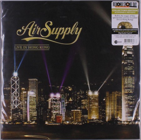 Air Supply: Live In Hong Kong 2013 (Limited Numbered Edition - Gold & Black Splatter Vinyl) - Plak
