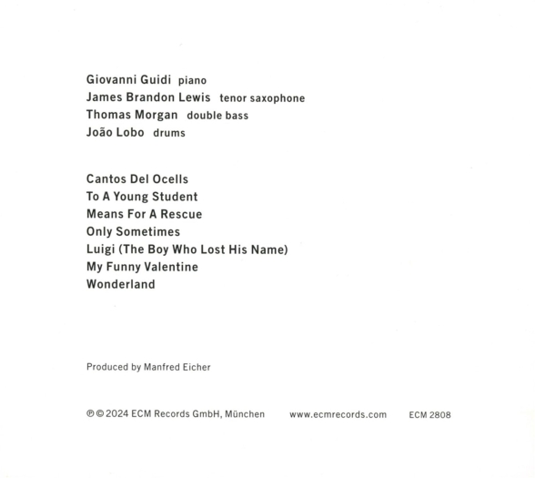 Giovanni Guidi: A New Day - CD Foto #2