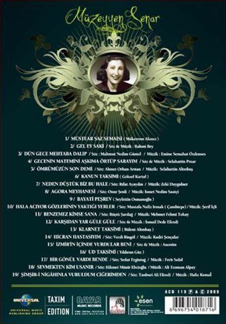 Müzeyyen Senar: Saklı Kayıtlar 1934-1996 - CD Foto #2