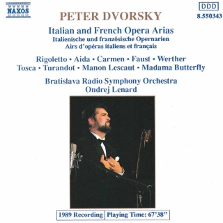 Peter Dvorsky Operatic Recital - CD
