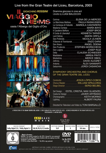 Paula Rasmussen, Jose Bros, Kenneth Tarver, Simon Orfila, Mariola Cantarero: Rossini: Viaggio A Reims - DVD Foto #2