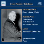Mendelssohn: Songs Without Words (Friedman) (1930-1931) - CD