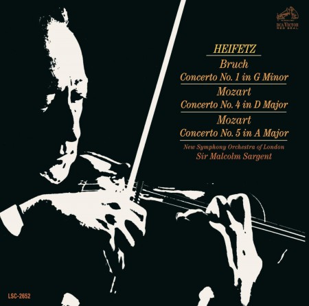 Jascha Heifetz, New Symphony Orchestra of London, Malcolm Sargent: Bruch, Mozart: Violin Concerto - CD