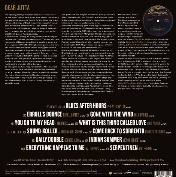 Jutta Hipp: The German Recordings 1952-1955 - Plak Foto #2