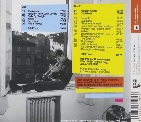 Chet Baker: Conservatotio Cherubini - CD Foto #2