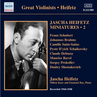 Jascha Heifetz Miniatures, Vol. 2 (1944-1948) - CD