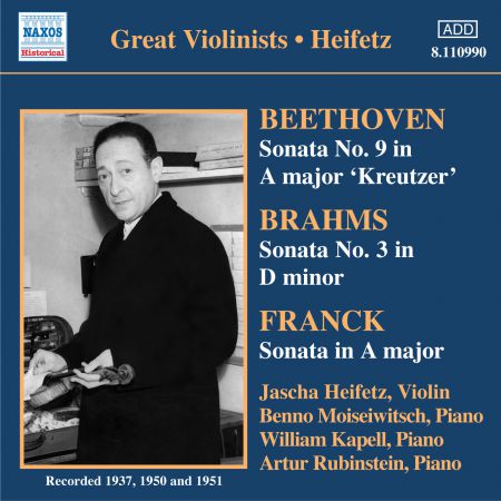 Beethoven / Brahms / Franck: Violin Sonatas (Heifetz) (1937-1951) - CD