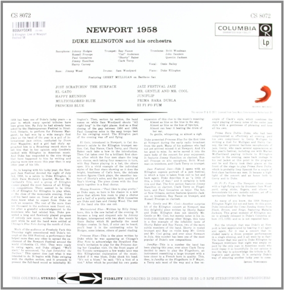 Duke Ellington, Duke Ellington Orchestra: Duke Ellington At Newport 1958 - Plak Foto #2