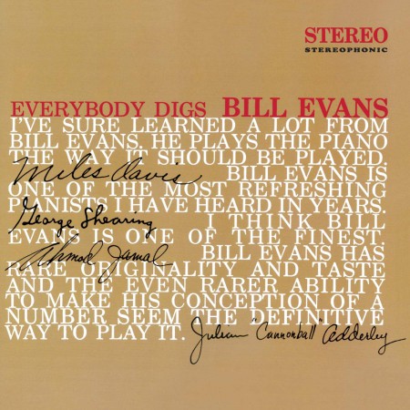 Bill Evans: Everybody Digs Bill Evans - Limited Edition In Solid Red Colored Vinyl. - Plak