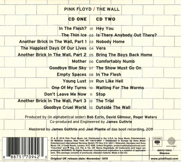 Pink Floyd: The Wall - CD Foto #2