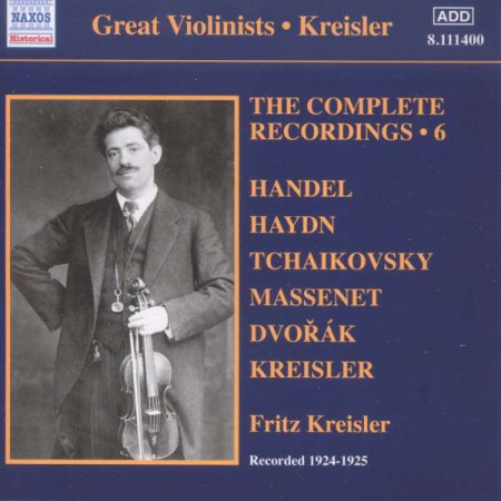 Fritz Kreisler: Kreisler: The Complete Recordings Vol. 6 - CD