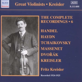 Fritz Kreisler: Kreisler: The Complete Recordings Vol. 6 - CD