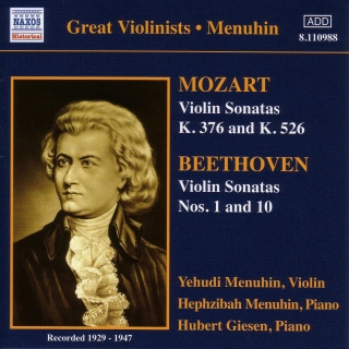 Mozart / Beethoven: Violin Sonatas (Menuhin) (1929-1947) - CD