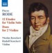 Rode: 12 Etudes for Violin Solo - Duos for 2 Violins - CD