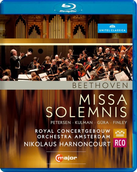 Marlis Petersen, Elisabeth Kulman, Werner Güra, Gerald Finley, Netherlands Radio Choir, Concertgebouw Orchestra Amsterdam, Nikolaus Harnoncourt: Beethoven: Missa Solemnis - BluRay