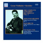 Fritz Kreisler: Bruch / Brahms: Violin Concertos (Kreisler) (1925, 1936) - CD