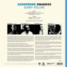 Sonny Rollins: Saxophone Colossus. Limited Edition in Transparent Blue Virgin Vinyl. - Plak Foto #2