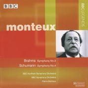 Pierre Monteux, BBC Symphony Orchestra: Brahms, Schumann: Symphony No. 3, Symphony No. 4 - CD