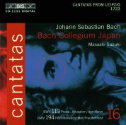 Bach Collegium Japan, Masaaki Suzuki: J.S. Bach: Cantatas, Vol. 16 (BWV 194, 119) - CD