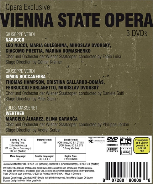 Vienna State Opera Orchestra: Opera Exclusive: Vienna State Opera - DVD Foto #2