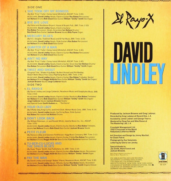 David Lindley: El Rayo-X - Plak Foto #2