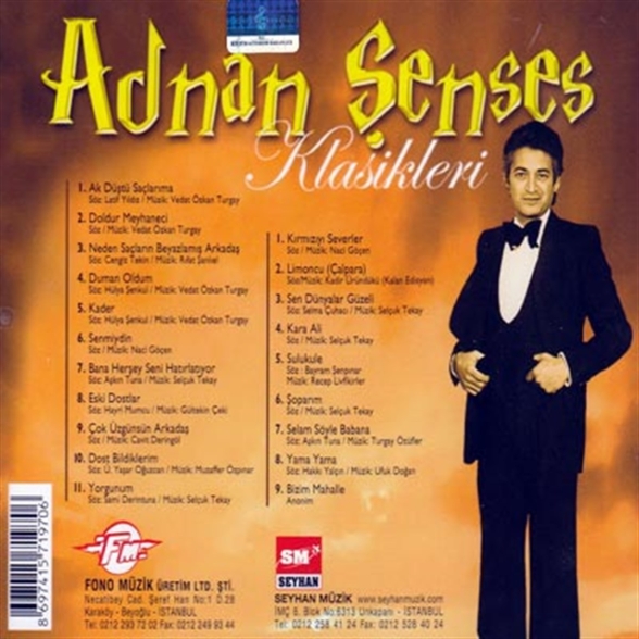 Adnan Şenses: Klasikleri 1976-2006 - CD Foto #2