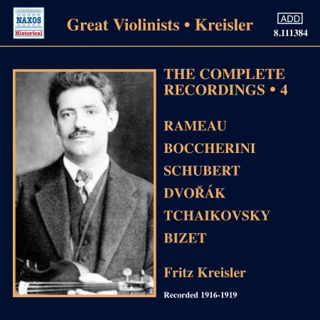 Fritz Kreisler: Kreisler: Complete Recordings, Vol. 4 (1916-1919) - CD