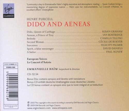 European Voices, Le Concert d'Astree, Emmanuelle Haïm: Purcell: Dido & Aeneas - CD Foto #2