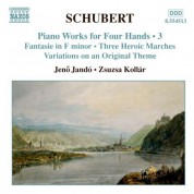 Jenö Jandó, Zsuzsa Kollar: Schubert: Piano Works for Four Hands, Vol. 3 - CD