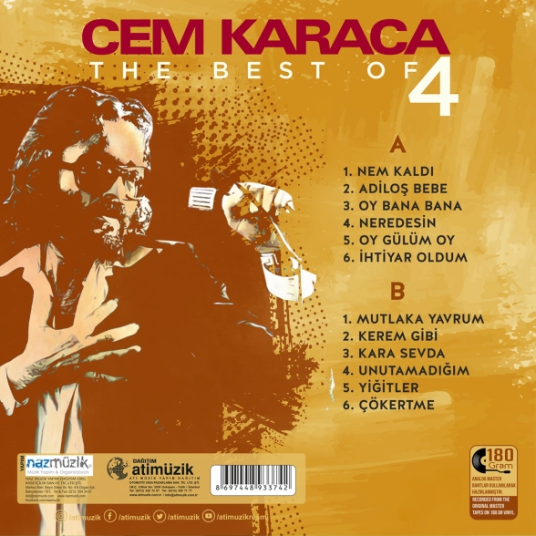 Cem Karaca: The Best Of 4 - Plak Foto #2