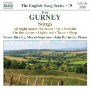 Susan Bickley: Gurney, I.: Songs (English Song, Vol. 19) - CD