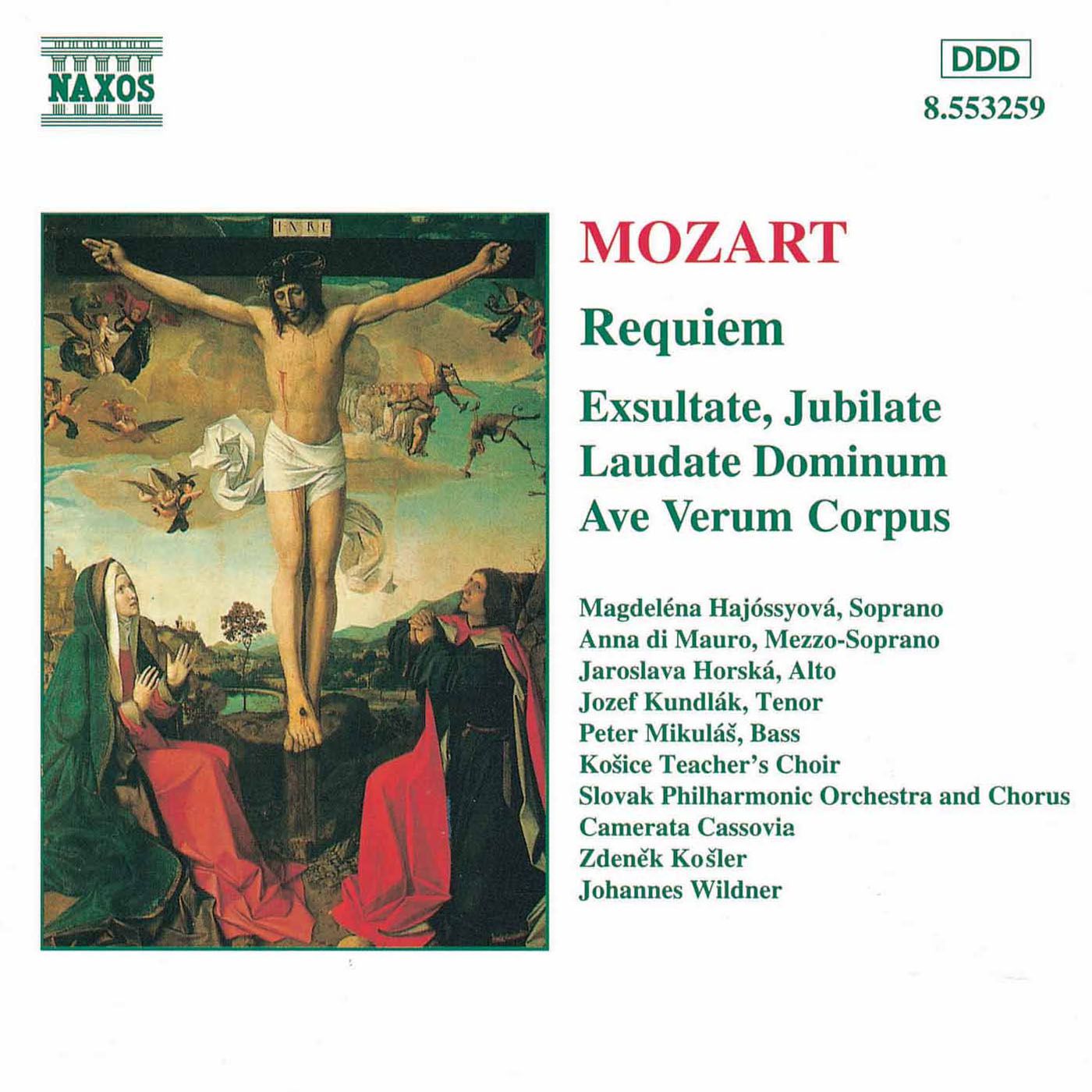 Anna Di Mauro Mozart Requiem Exultate Jubilate Laudate Dominum Cd Opus3a