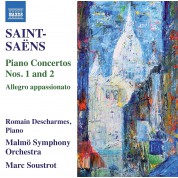 Marc Soustrot, Romain Descharmes, Malmö Symphony Orchestra: Saint-Saens: Piano Concertos Nos 1 & 2 - CD