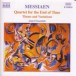 Messiaen: Quartet for the End of Time / Theme and Variations - CD