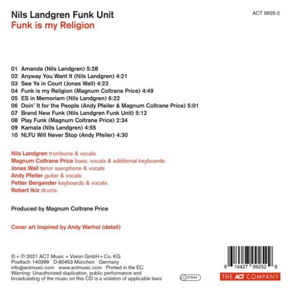 Nils Landgren Funk Unit: Funk Is My Religion - CD Foto #2