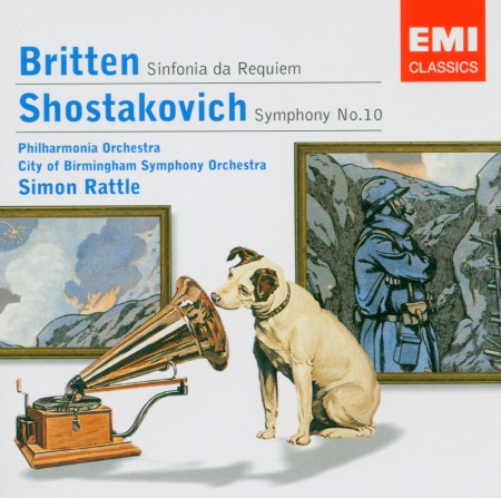 Philharmonia Orchestra, City of Birmingham Symphony Orchestra, Sir Simon Rattle: Britten: Sinfonia de Requiem, Shostakovich: Symphony No:10 - CD