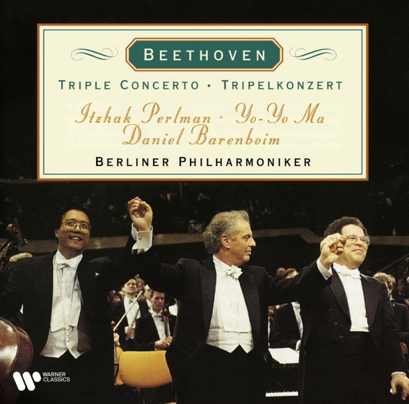 Itzhak Perlman, Daniel Barenboim, Yo-Yo Ma, Berliner Philharmoniker: Beethoven: Triple Concerto - Plak Foto #1