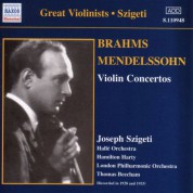 Joseph Szigeti: Brahms & Mendelssohn: Violin Concertos (Szigeti) (1928, 1933) - CD