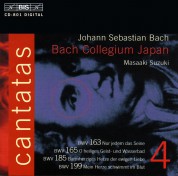 Bach Collegium Japan, Masaaki Suzuki: J.S. Bach: Cantatas, Vol. 4 (BWV 163, 165, 185, 199) - CD