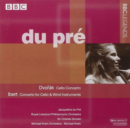 Jacqueline Du Pre: Dvorak, Ibert:  Concerto Pour Violoncelle, Concerto Pour Violoncelle Et Instruments a Vent - CD