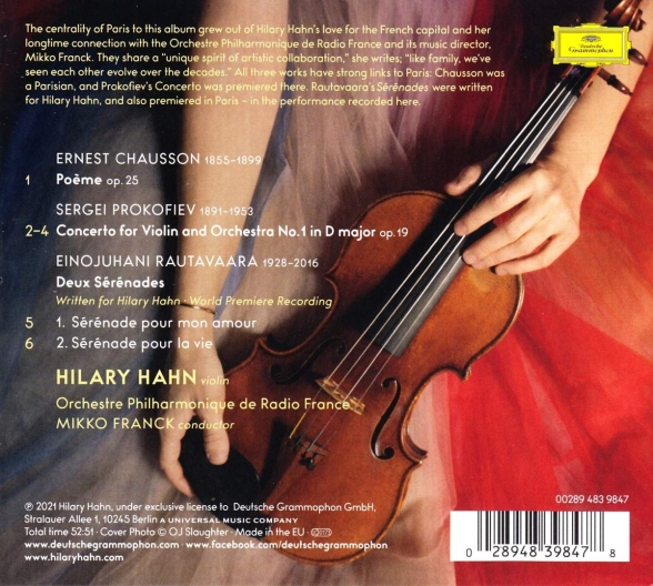 Hilary Hahn: Paris - CD Foto #2