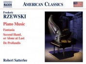 Robert Satterlee: Rzewski: Piano Music - CD